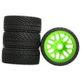 thumbnail image 4 of 4 Pieces RC Car Tires Simulation Wheel Tire Durable Plastic for 1/7 1/8 Scale Rally Car Racings, 4 of 9