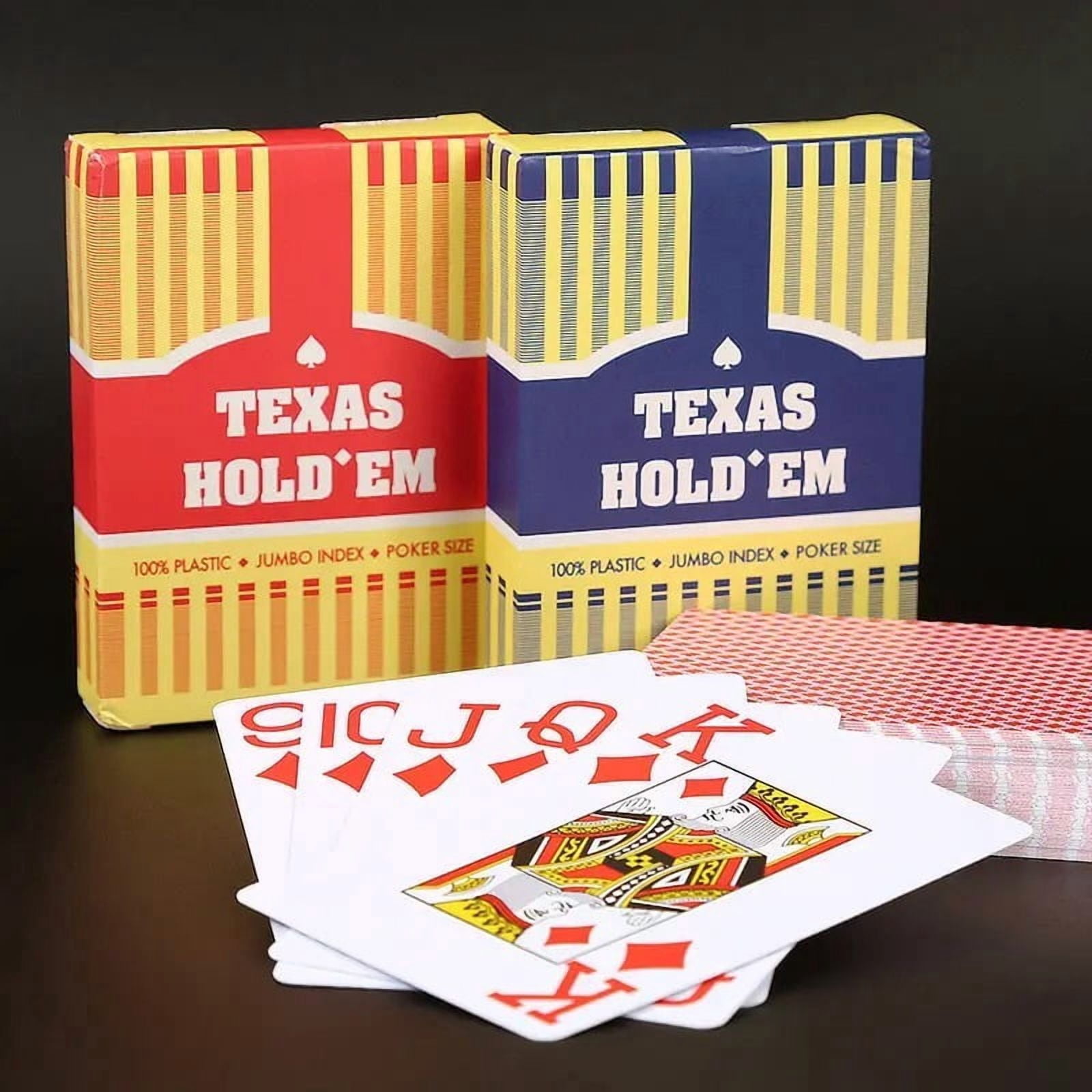 1/2pcs A set of durable, universal baccarat and Texas Hold'em playing cards, waterproof and smooth, for poker and bridge games