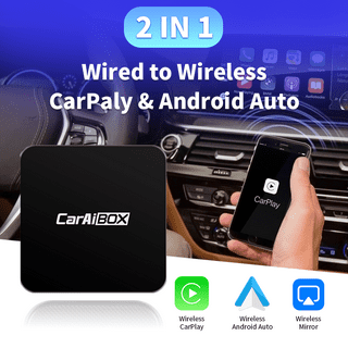 Adaptador inalámbrico Carplay 2024 Actualización Apple Carplay Adaptador  inalámbrico Convertir con cable a inalámbrico CarPlay Dongle Plug & Play  Fit