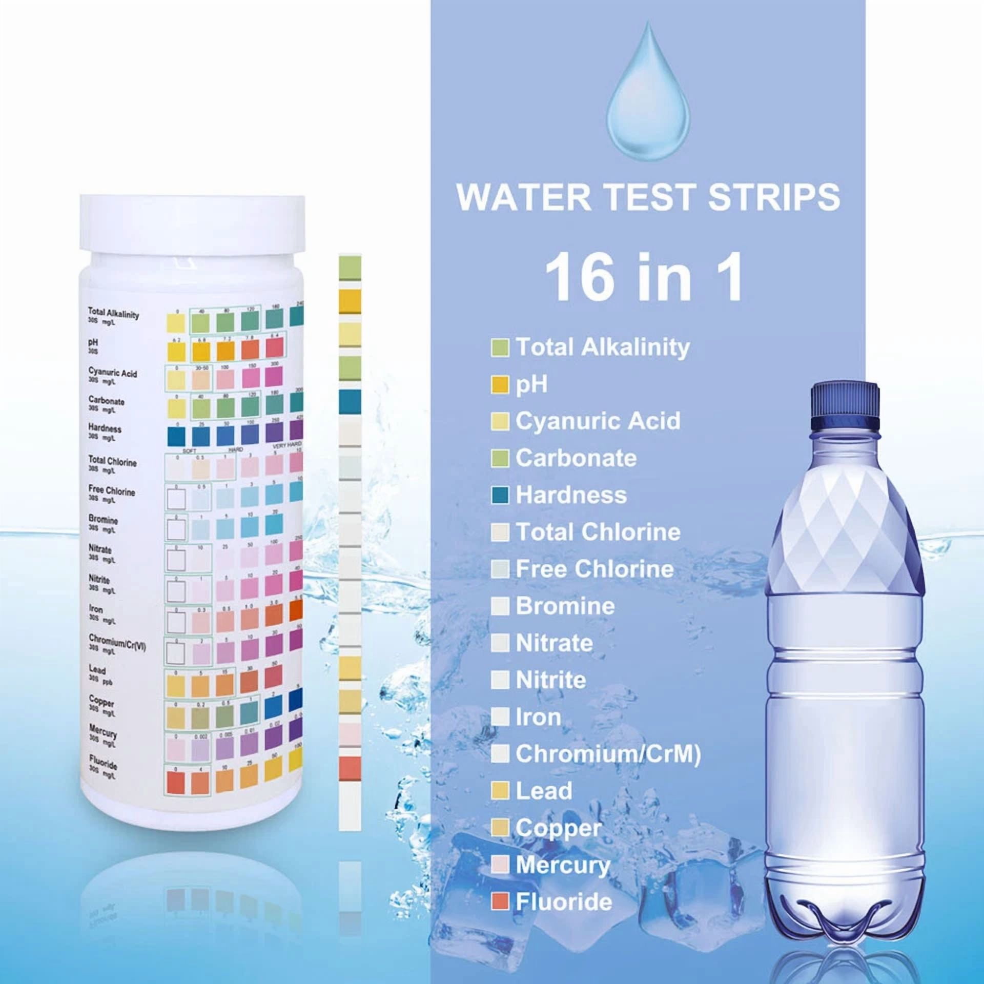 CRESTIN- 6 In 1 Drinking Water Test Kit Strips 7 In 1 Home Water Quality Test For Tap Us