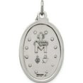 thumbnail image 4 of Sterling Silver Antiqued Miraculous Medal (34 X 18) Made In United States qc3495, 4 of 5