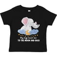 thumbnail image 3 of Inktastic My Gigi Loves Me to the Moon and Back Elephant Family Boys or Girls Toddler T-Shirt, 3 of 5