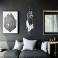 thumbnail image 4 of Dreamcatcher Handmade Moon Design with Feathers Dream Catcher Wall Hanging (White), 4 of 5