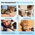thumbnail image 4 of Oazouf LED Pet Nail Clippers with Light and File, Safe Mess-Free Grooming Tool for Small Medium Cats Dogs Rabbits Birds, Blue, 4 of 11