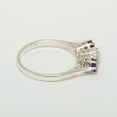 thumbnail image 3 of LBG 9k White Gold Womens Ring Cultured Pearl & Amethyst Anniversary Ring - Size 7.5, 3 of 6