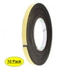 Unique Bargains 10Pcs 1.5CM Width 9.8ft Long 4MM Thick Single Sided Seal Shockproof Sponge Tape