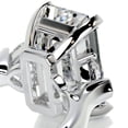thumbnail image 2 of Cloud Jewel 2.2 Ct Emerald Cut Moissanite Engagement Ring for Women - 14K White Gold Plated - Moissanite - Prong Setting - Exquisite Wedding Ring - Ideal for Proposals and Special Occasions, 2 of 3