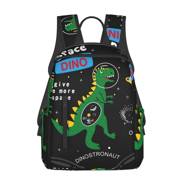 Easygdp Space Dino Cartoon Black para Easygdp Yak - Mochila Casual Ligera y Resistente para Viaje y Senderismo para Hombres y Mujeres