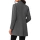 thumbnail image 3 of Abrigo de mujer INSPIRE CHIC de longitud media con cuello alto, de un solo botón, abrigo de invierno, gris claro, talla XS, 3 of 6