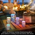 thumbnail image 4 of Yayeee Flameless Candles with Remote Flickering Battery Operated Multi Color Changing, Purple Flowers, 4 of 7