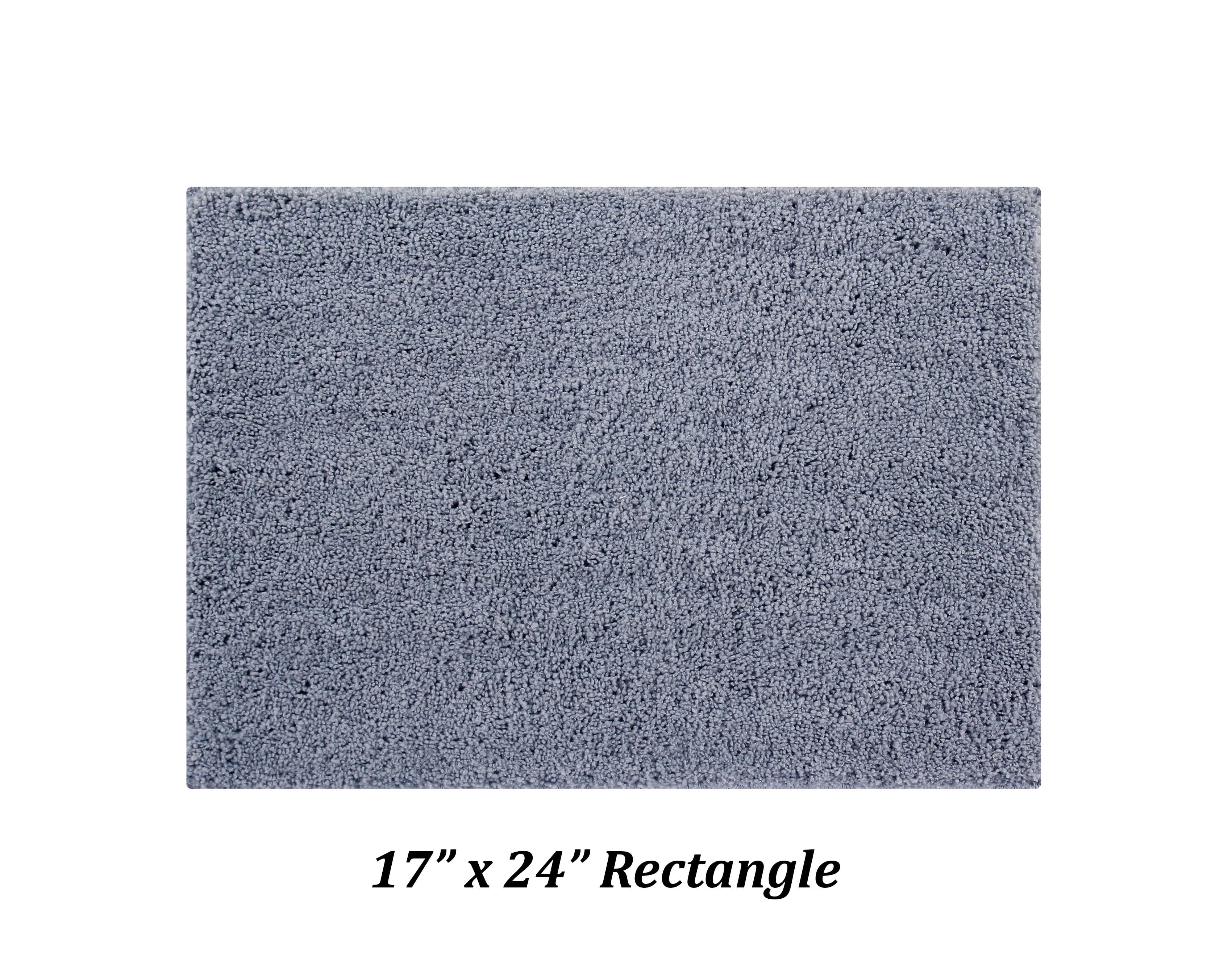 Better Trends 5 Piece Bathroom Rug Set 100% Polyester Bath Rug, Water Absorbent Non-Slip Bath Mat Machine Washable Micro Plush Collection - Gray