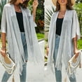 thumbnail image 2 of Womens-Swimwear Cover-ups Open Front Beach-Bikini Swimsuit Kimono Cardigan Cover Up Long Flowy-Beachwear, 2 of 9