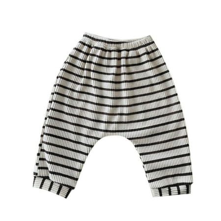 

WZHKSN Baby Newborn Infant Girls Striped Cotton Autumn Long Pants Clothes