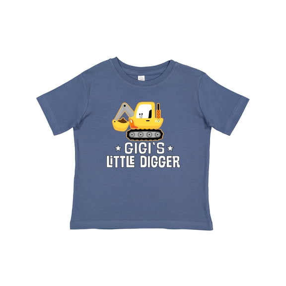 Inktastic Gigi Little Digger Construction Truck Boys Baby T-Shirt