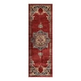 thumbnail image 3 of Unique Loom Utopia Collection Area Rug - Helios (2' x 6' 1" Runner Burgundy/Blue), 3 of 7