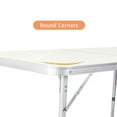 thumbnail image 6 of Resenko's Premium Aluminum Folding Table, Large Size For Home Use, Durable Construction With White Finish, Portable, Multi-Purpose, White, 6 of 12