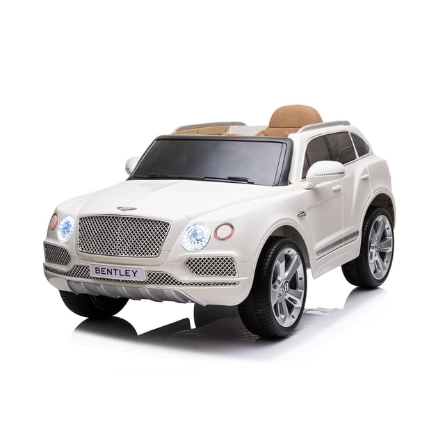 12V Bentley Bentayga 1 Seater Ride on Car (White)