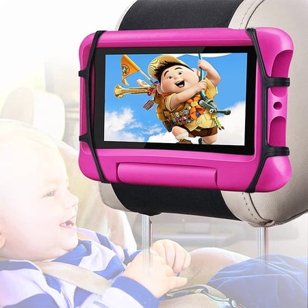 Universal Car Headrest Tablet Mount Holder, Black, Adjustable Stand for 7-13 Inch Devices