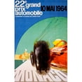 thumbnail image 3 of May, J. 13x18 Black Modern Framed Museum Art Print Titled - 22e grand prix / 10 Mai 1964, 3 of 5