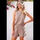 thumbnail image 5 of Conjunto de Dos Piezas de Verano para Mujer, Pantalones Cortos A Juego, Ropa de Estar por Casa con Bolsillos. Caqui XXL, 5 of 10