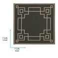 thumbnail image 5 of Livabliss Alfresco Cottage Indoor/Outdoor Area Rug,7'3" Square,Black, 5 of 6