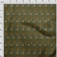 thumbnail image 3 of oneOone Cotton Poplin Twill Dusty Green Fabric Leaves & Women Block Craft Projects Decor Fabric Printed By The Yard 56 Inch Wide, 3 of 4