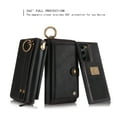 thumbnail image 2 of Allytech Compatible Galaxy Note 20 Wallet Case, Multi-Functional PU Leather Zip Wristlets Clutch Detachable Magnetic Card Slots Cash Purse Protection Cover for Samsung Galaxy Note 20, Black, 2 of 10