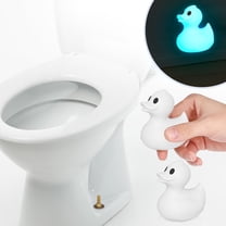 2 Pack Decorative Toilet Bolt Covers – Cute Duck Design, Glow White Plastic Toilet Bolt Caps