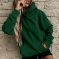 thumbnail image 2 of XINXIAOO Women's Sweatshirts Hoodies Long Sleeve Hoodie Women Hoodies Pullover Oversized Hoodies for Women Green Womens Sweatshirt Fall Hoodies for Women Comfy Clothes for Women, 2 of 7