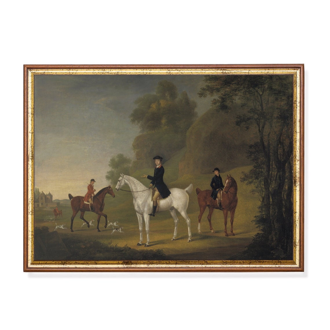 Vintage Equestrian Horse Antique Farmhouse Wall Art Print Nature Inspired Living Room Decor