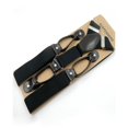 thumbnail image 3 of SUTENGDA Button Holes Link Men‘s Suspenders Adjustable Elastic Unisex Braces Wine Red, 3 of 3