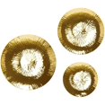 thumbnail image 1 of Home Gear Chimera 3 Piece Round Aluminum Wall Plates Set in Gold, 1 of 1