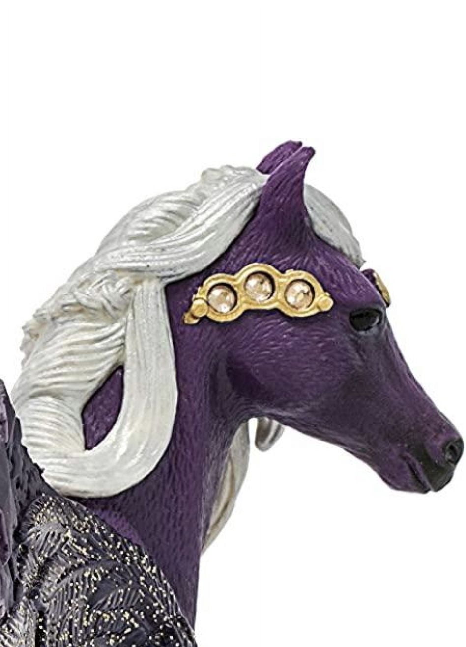 Schleich Bayala 7” Star Pegasus Figurine with Glitter and Gold Wings