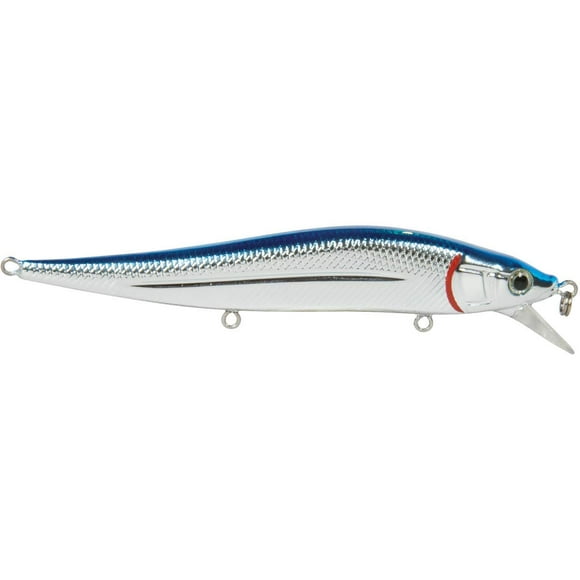 Livingston Lures Série Tournoi JerkMaster 121 Dos Bleu Chrome Shad