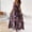 89#Brown, variant on Ftwytp Women Dress Summer Sleeveless Bohemian: Floral V Neck Button Down Flowy Boho Dresses 2024 Women's Fashion Bohemian V-Neck Loose Sleeveless Print Ankle-Length Dress