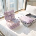 thumbnail image 5 of Compact Packing Cubes for Travel, 5-In-1 Space Saving Luggage Organizers, Portable Textiles Storage Bags for Suitcase, Sturdy Travel Necessities, 5 of 5