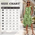 thumbnail image 5 of Psesaysky Green Pickles Print Midi Dress for Women Summer Sleeveless Tank Sundress and Aloha Shirts for Men Husband and Wife Matching Clothes Couple Party Vacation Outfits, 5 of 7