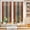 Orange, variant on Privacy Window Film, Blue Brown Static Cling Stained Glass Window Film, UV Sun Blocking Stickers, Non-Adhesive Laser Windows Tint 29.5"x78.7" Farmhouse Wood Grain Vintage Vertical Striped