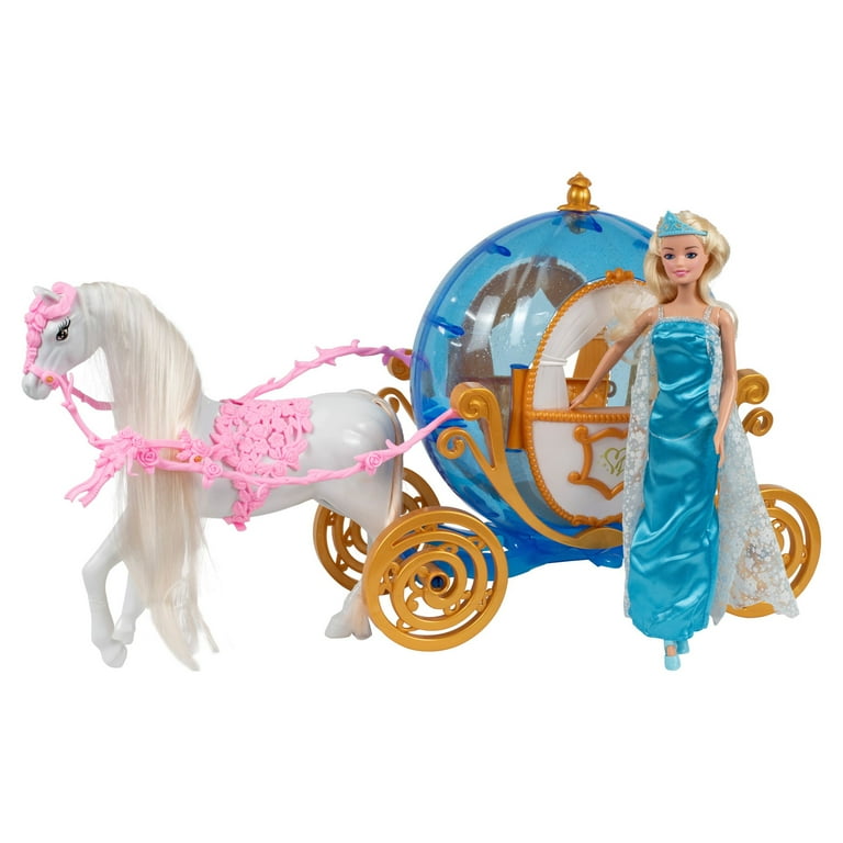 Chic Princess Doll with Horse and Carriage Ages 3 Years and up