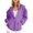 A01_Purple, variant on Womens Jacquard Varsity Jackets Open Front Full-Zip Jackets Polar Soft Fleece Cardigan Relaxed Fit Blazer Comfy Fall Wind Resistant Windbreaker Sweater Jacket