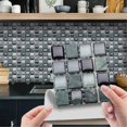 thumbnail image 2 of 10pcs 3d Crystal Tile Stickers Diy Waterproof Self-adhesive Wall Stickers, 2 of 5
