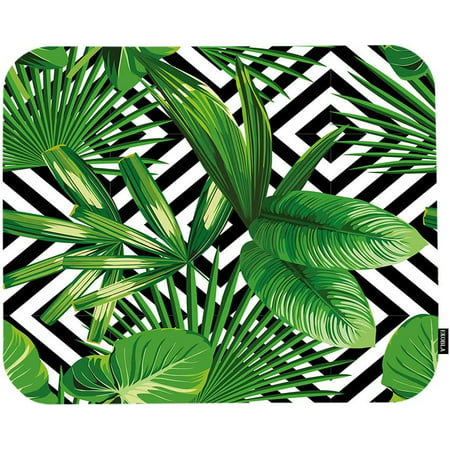 EKOBLA Tropical Leaves Mouse Pad Summer Green Leaf Geometric Background  Stripes Cool Modern Gaming Mouse Mat Non-Slip | Walmart Canada
