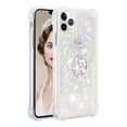 thumbnail image 2 of Funda para iPhone 11 PRO MAX con Brillo Líquido Flotante, Purpurina, Parachoques y Anillo Giratorio Soporte, 2 of 5