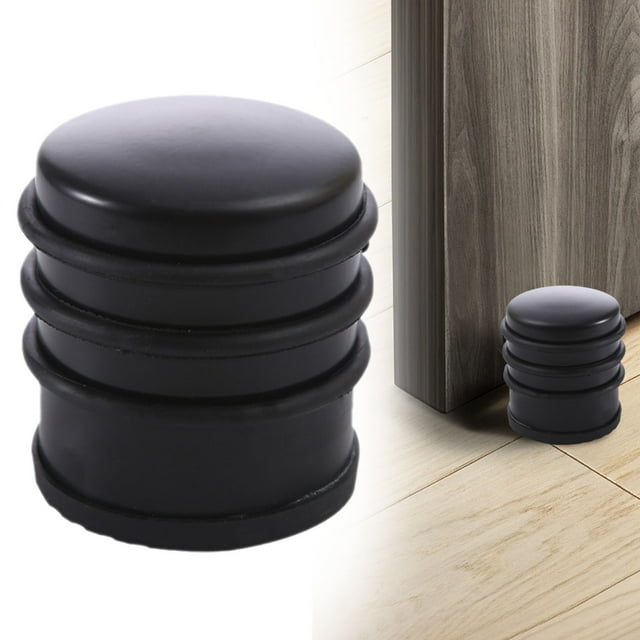 Designer Stainless Rubber Door Stopper Door Holder Stopper,Stainless Door Stopper Portable Household Circular Door Floor Mounted Spray Painted Door Stopper