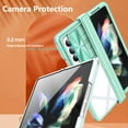 thumbnail image 5 of Compatible with Samsung Z Fold 4 Case with Built-in Screen Protector, Soft TPU Bumper Case for Samsung Galaxy Z Fold 4 Clear Phone Case Shockproof Anti-Scratch Transparent Cases (Mint Gray), 5 of 12
