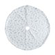thumbnail image 2 of Falda de árbol de Navidad debajo de la alfombra de pie de árbol Manta blanca de plumas para decoración de fiestas, plateado, 90cm Advancent HA008201-03, 2 of 7