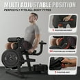 thumbnail image 6 of MITONOS Leg Extension and Curl Machine, 4 in 1 Lower Body Workout Machine， Adjustable Leg Curl Machine, Leg Extension Machine with Exercise Bench, Home Gym Weight Machine, 6 of 8