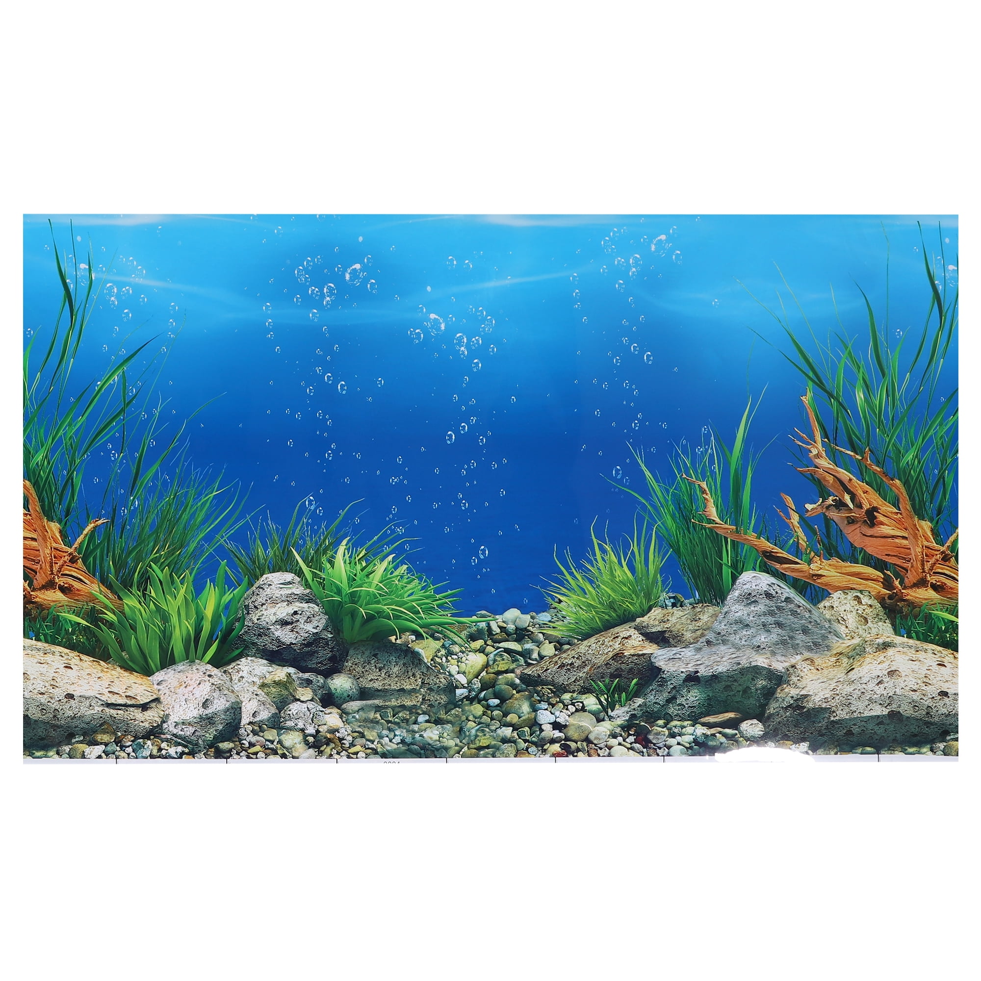 Unique Bargains Aquarium Background Poster Doublesided Fish Tank