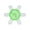 Green-2, variant on E27 Screw Mouth Fan Light Ceiling Fan Light Intelligent Remote Control Living Room Bedroom Dining Room Fan Small Pendant Light, Home Essentials