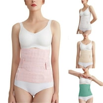 Elainilye Fashion Postpartum Belly Band 4-Piece Abdominal Band Postpartum Pregnant Girdle Belt Looks Thin and Slimming Belt,White
